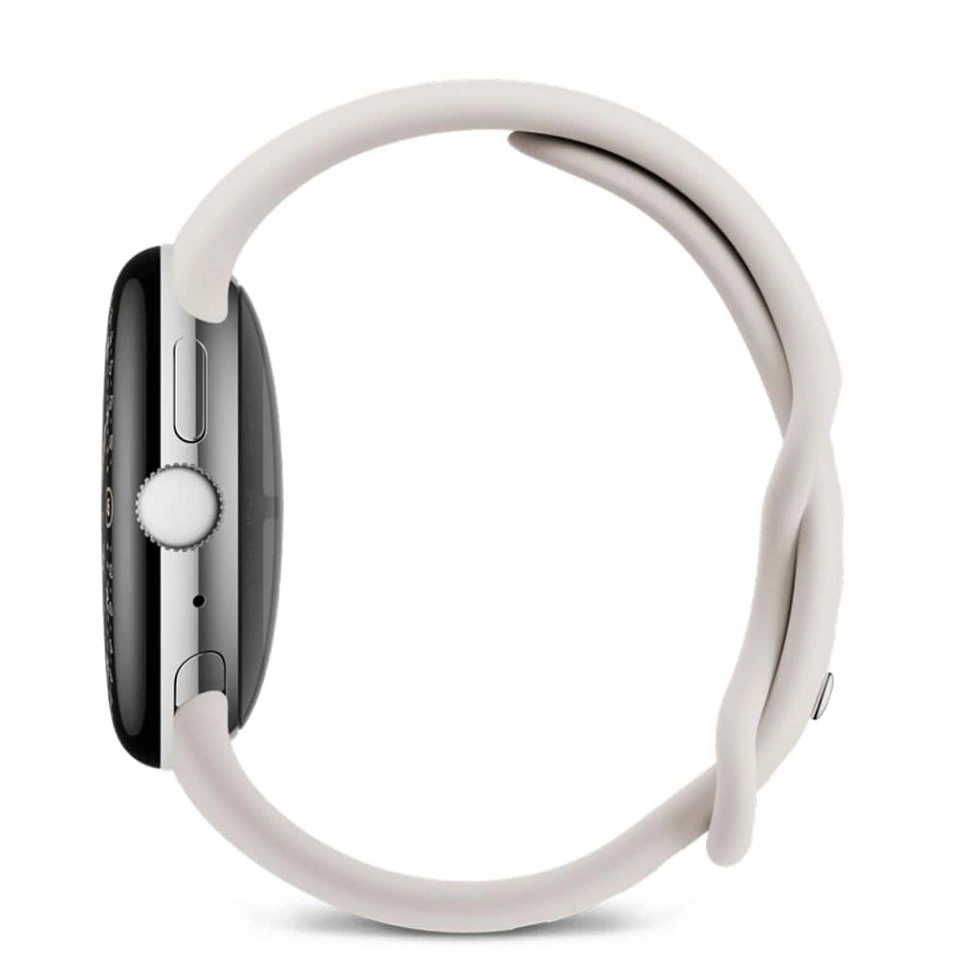 pixel watch 4 41 wi-fi polished silver/porcelain active band pixel watch 4 41 wi-fi polished silver/porcelain active band