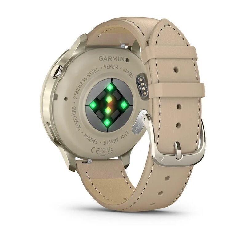 умные часы watch garmin venu 4 41 mm lunar gold leather 010-03013-00 умные часы watch garmin venu 4 41 mm lunar gold leather 010-03013-00