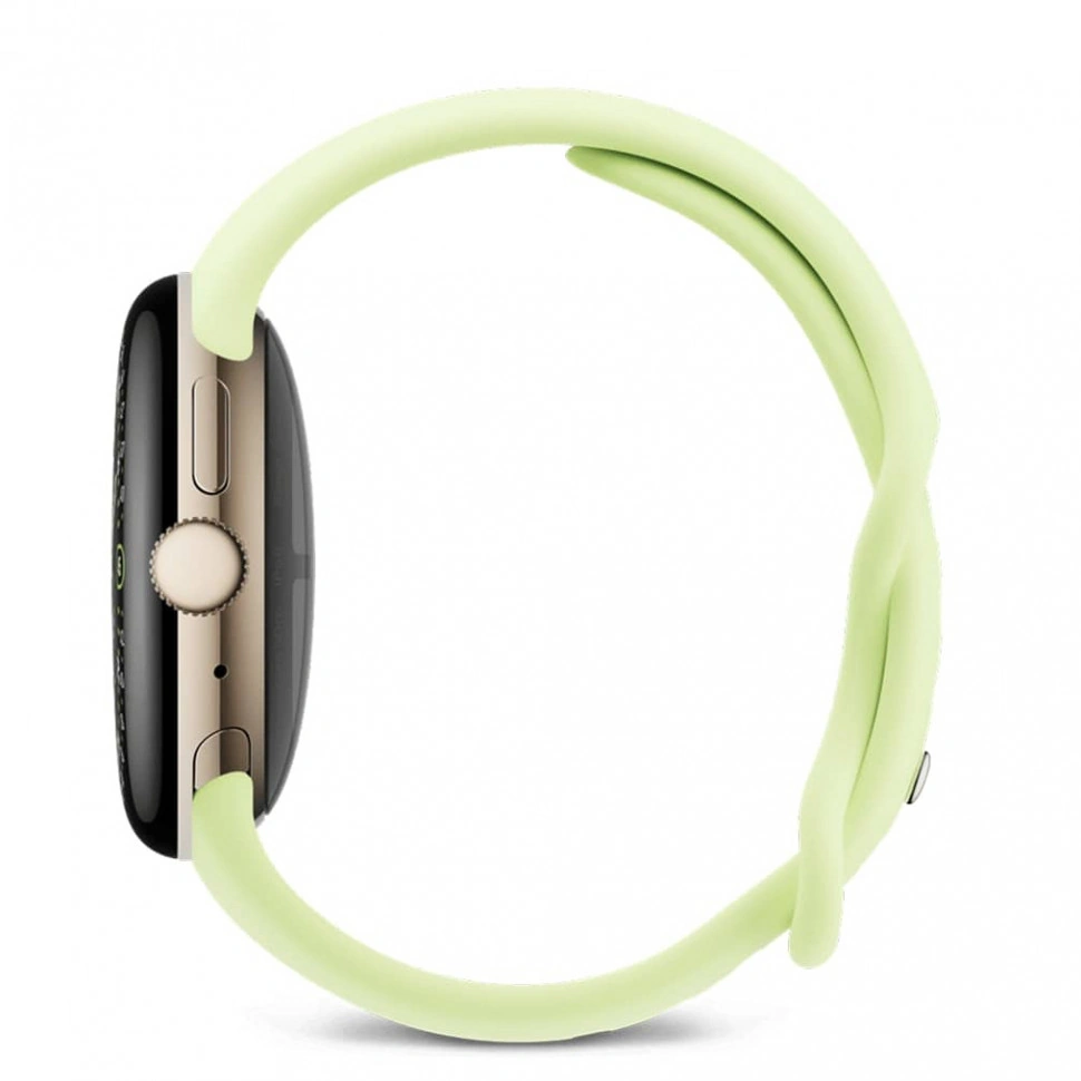 pixel watch 4 41 wi-fi polished champagne gold/lemongrass active band pixel watch 4 41 wi-fi polished champagne gold/lemongrass active band