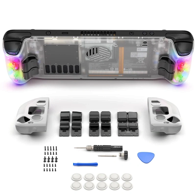 передняя панель jsaux transparent black plate for steam deck r/vents передняя панель jsaux transparent black plate for steam deck r/vents