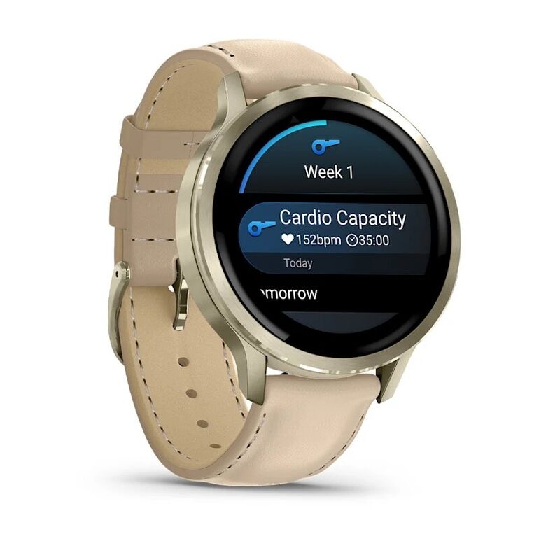 умные часы watch garmin venu 4 41 mm lunar gold leather 010-03013-00 умные часы watch garmin venu 4 41 mm lunar gold leather 010-03013-00