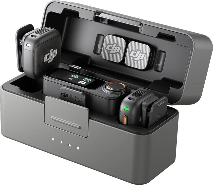 беспроводной микрофон dji mic 3 (2 tx + 1 rx + charging case) беспроводной микрофон dji mic 3 (2 tx + 1 rx + charging case)