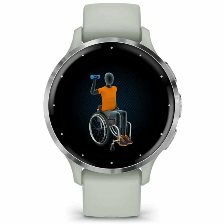 умные часы watch garmin venu 3s silver stainless sage grey 010-02785-51 умные часы watch garmin venu 3s silver stainless sage grey 010-02785-51
