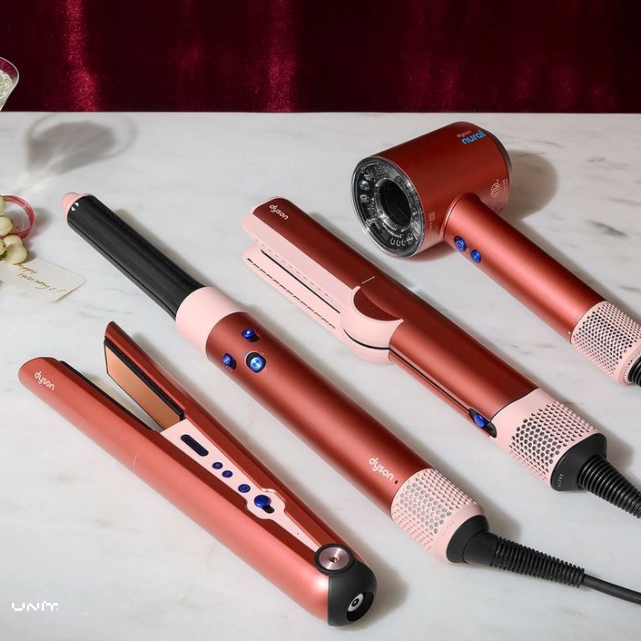 стайлер dyson hs05 airwrap long barrel strawberry bronze/blush pink стайлер dyson hs05 airwrap long barrel strawberry bronze/blush pink