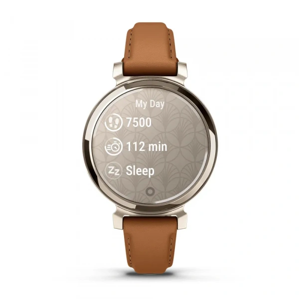 умные часы garmin lily 2 classic cream gold tan leather band 010-02839-02