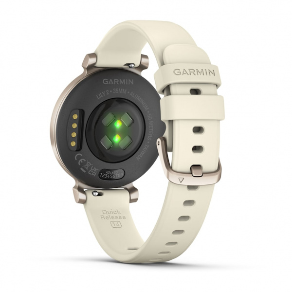 умные часы garmin lily 2 cream gold/coconut silicone band 010-02839-00