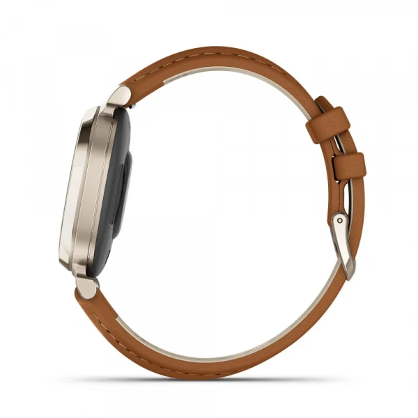 умные часы garmin lily 2 classic cream gold tan leather band 010-02839-02