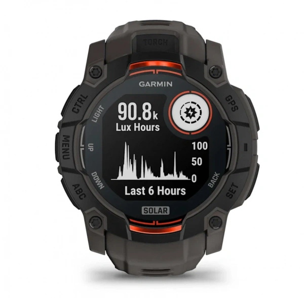 умные часы watch garmin instinct 3 50 amoled black/charcoal band 010-03020-00