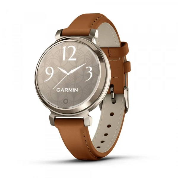 Умные часы Garmin Lily 2 Classic Cream Gold Tan Leather Band 010-02839-02