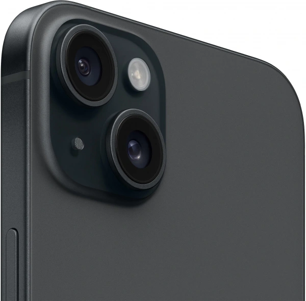 смартфон apple iphone 15 256 гб, black (nano-sim + esim)