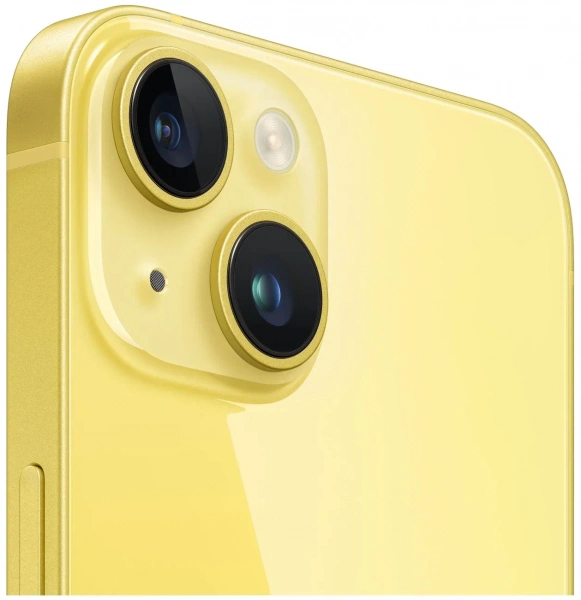 смартфон iphone 14 128 гб yellow (nano-sim + esim)