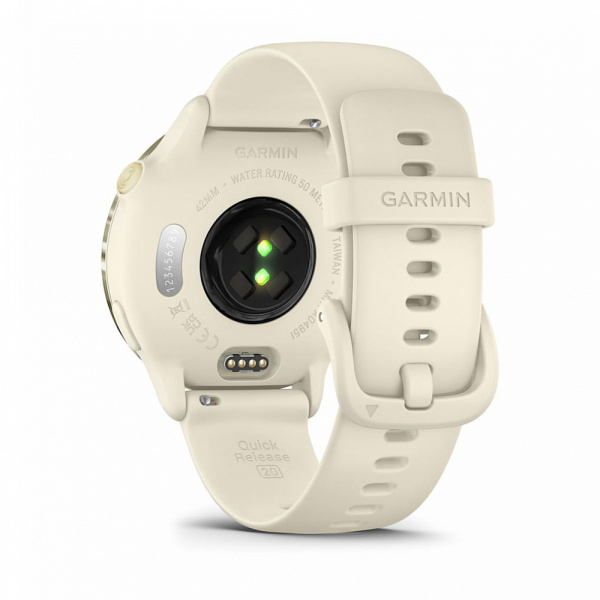 умные часы watch garmin vivoactive 6 lunar gold with bone silicone 010-02985-01