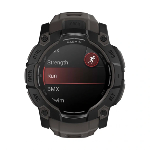 умные часы watch garmin instinct 3 45 45 solar black with black silicone